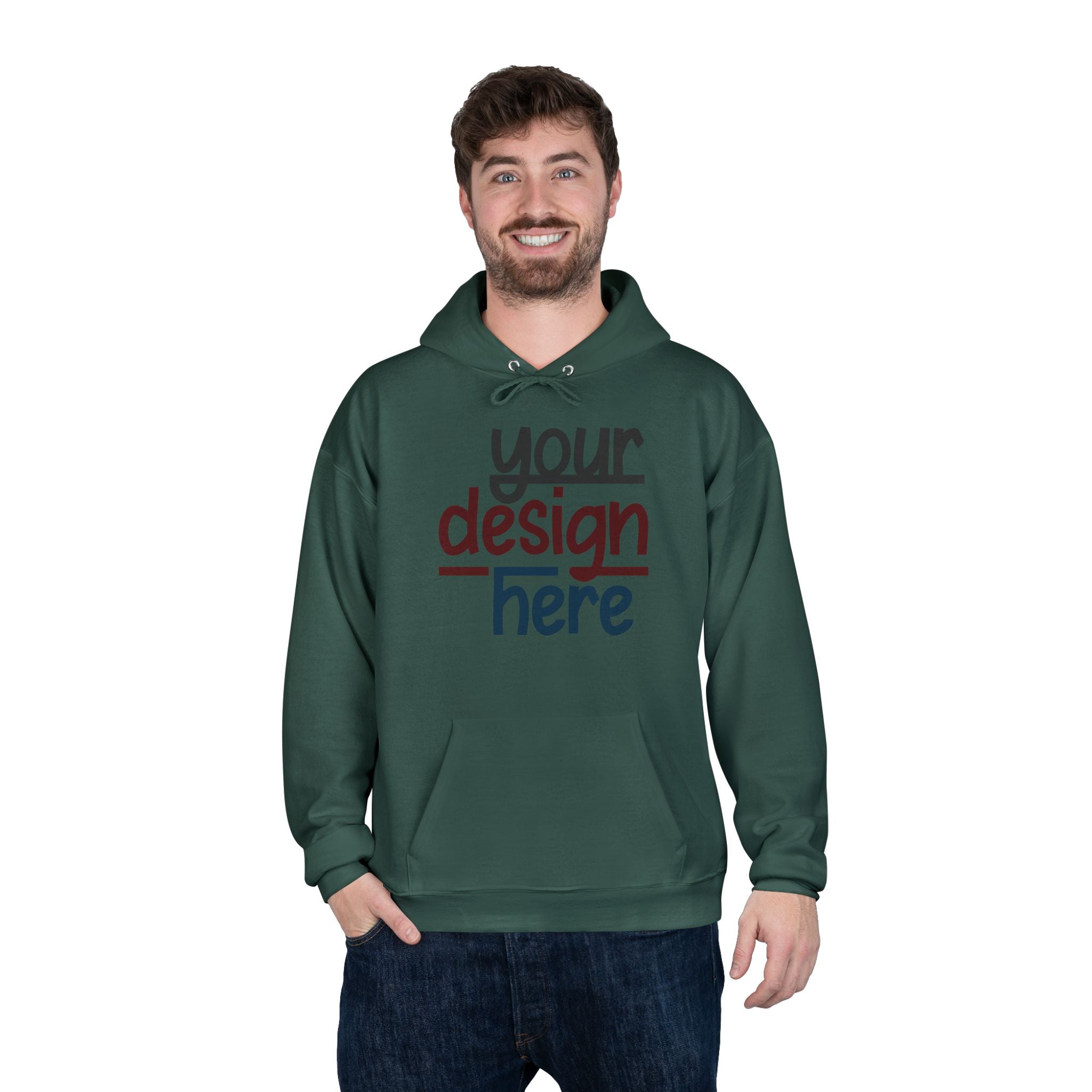Customizable Hanes P170 EcoSmart Unisex Pullover Hoodie