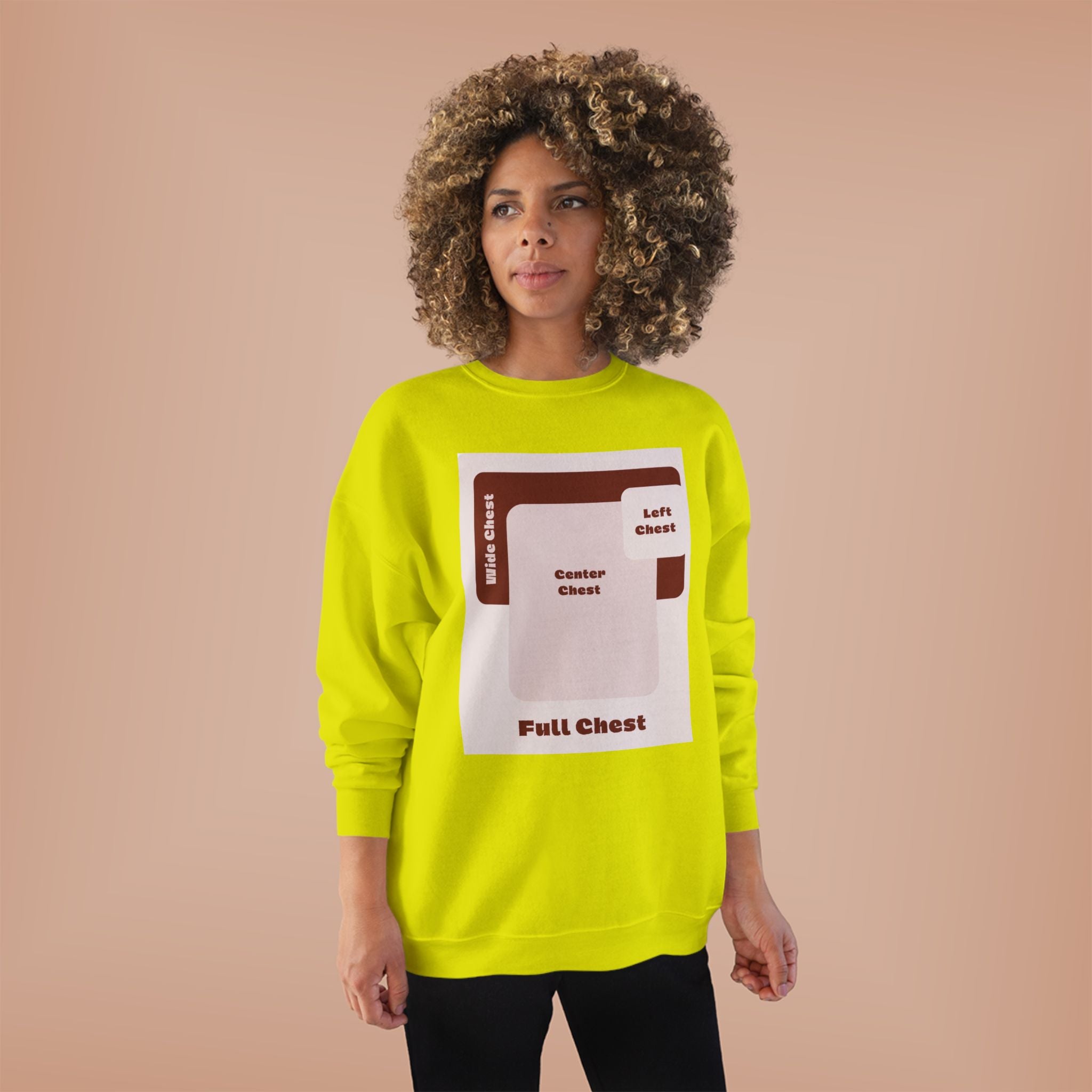 Customizable Unisex Hanes P160 EcoSmart Crewneck Sweatshirt Custom Print