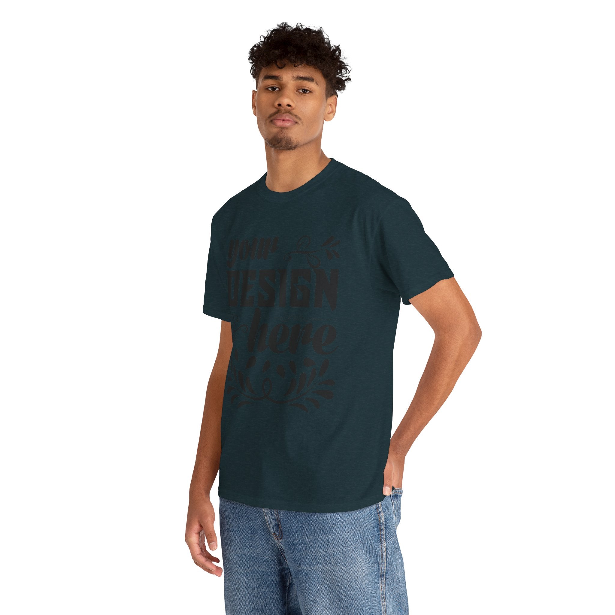 Customizable Gildan 5000 Unisex Heavy Cotton T-Shirt Classic Fit