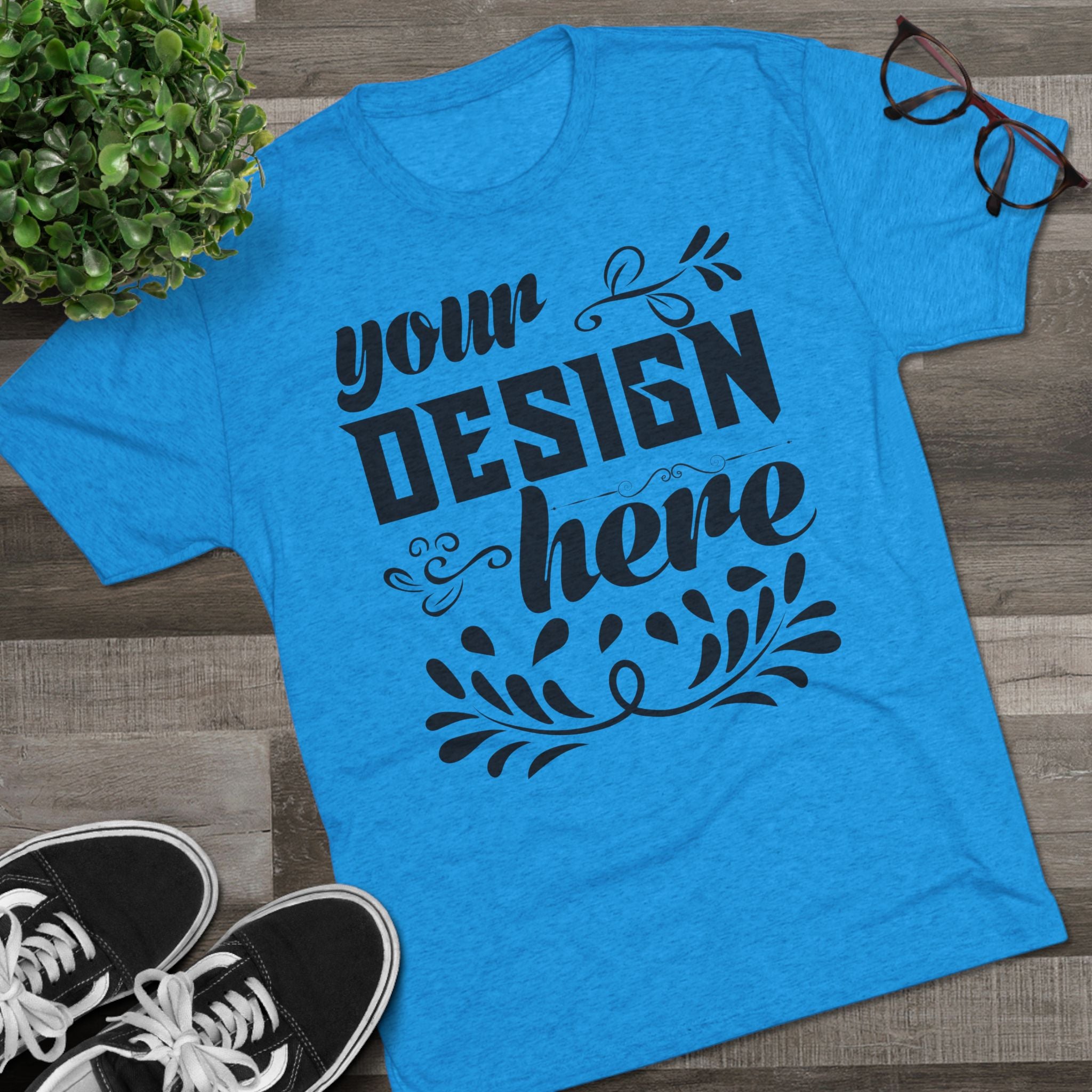 Customizable Next Level 6010 Unisex Tri-Blend Crew Neck T-Shirt