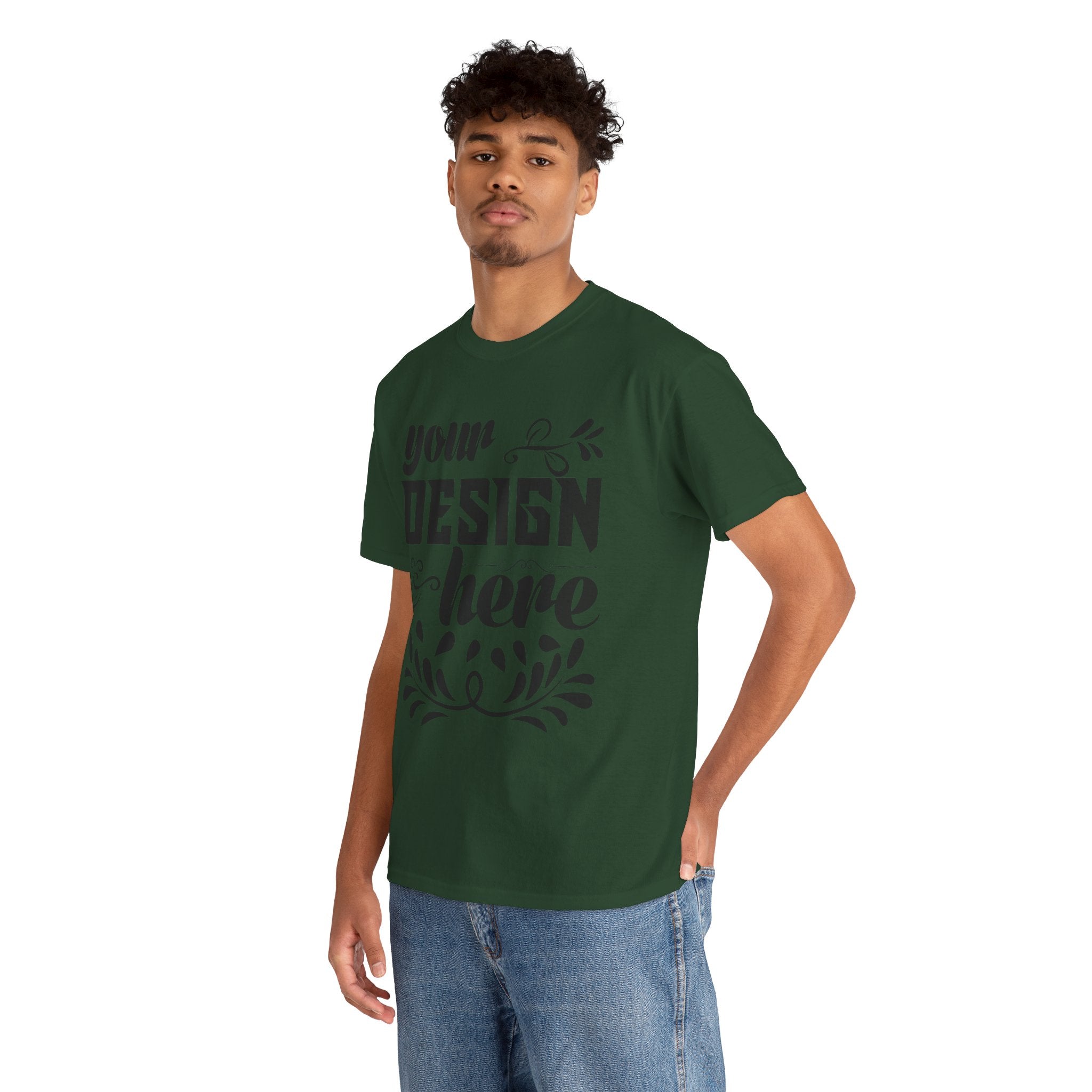 Customizable Gildan 5000 Unisex Heavy Cotton T-Shirt Classic Fit