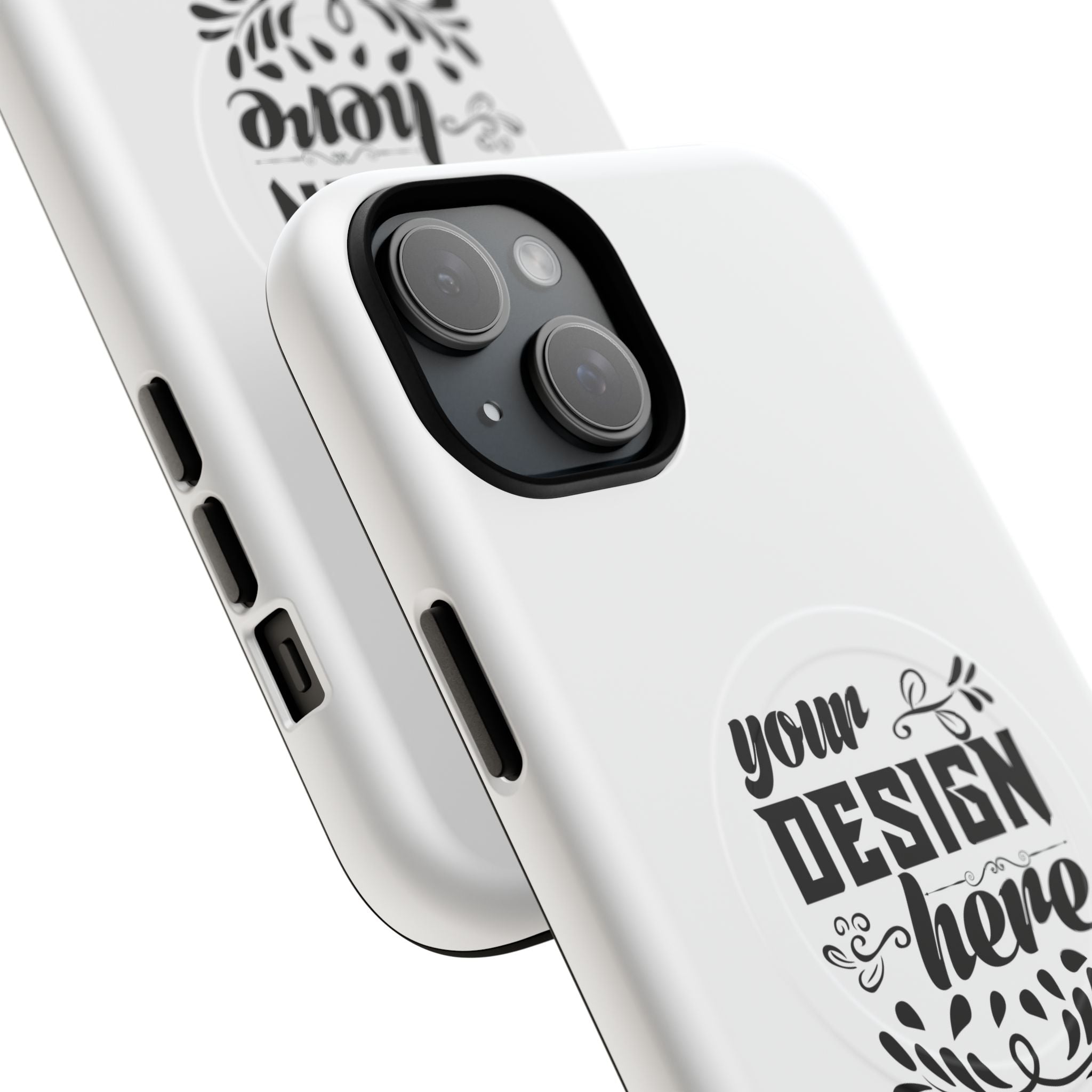 Customizable Tough Magnetic Phone Case Dual Layer Polycarbonate TPU Liner