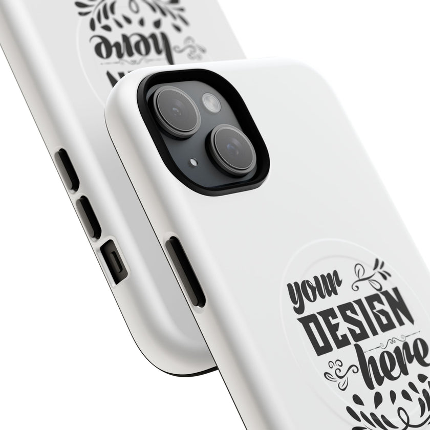 Customizable Tough Magnetic Phone Case Dual Layer Polycarbonate TPU Liner