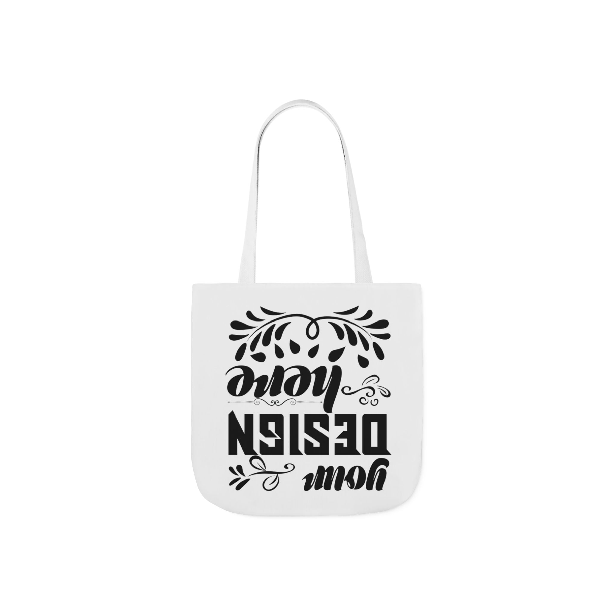 Customizable Canvas Tote Bag With 5 Color Strap Options All Over Print