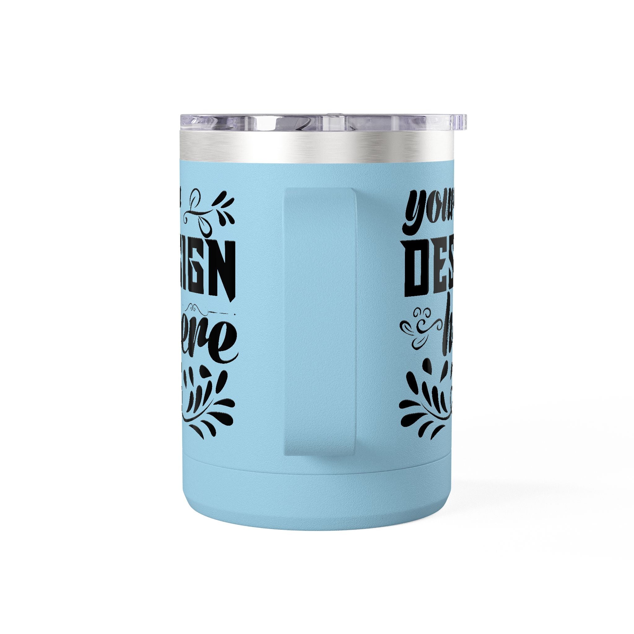 Customizable Polar Camel 15oz Stainless Steel Coffee Mug Tumbler Lid