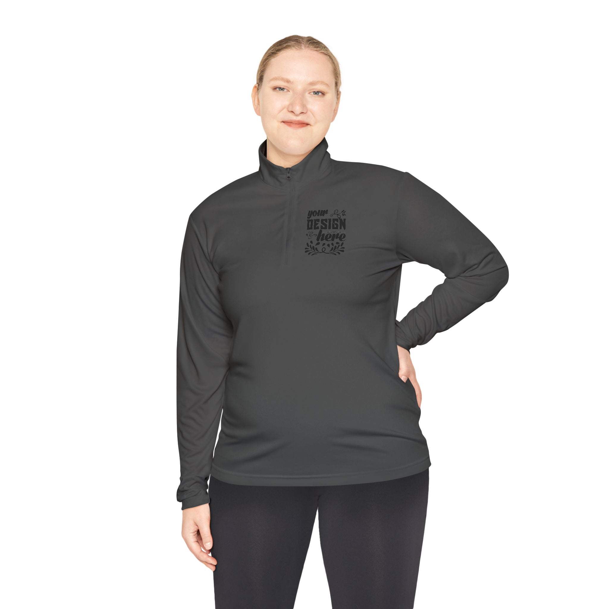 Customizable Sport Tek ST357 Unisex Lightweight Polyester Quarter Zip Pullover