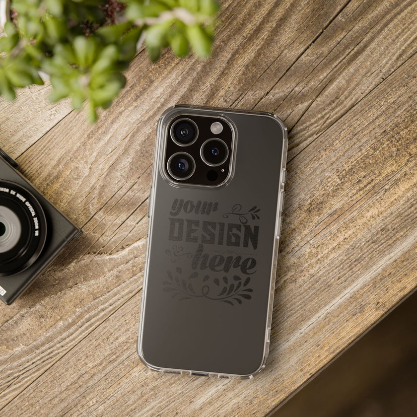 Customizable Clear Impact Resistant Phone Case With TPU Sides Wireless Ready