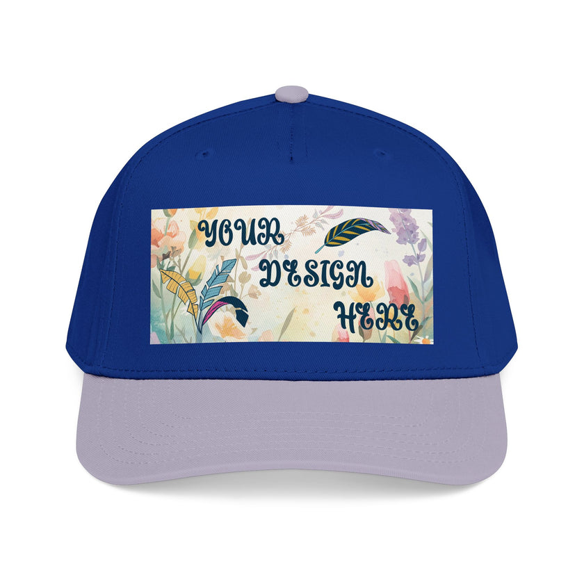Customizable OTTO 31-069 Mid Profile 5 Panel Baseball Cap