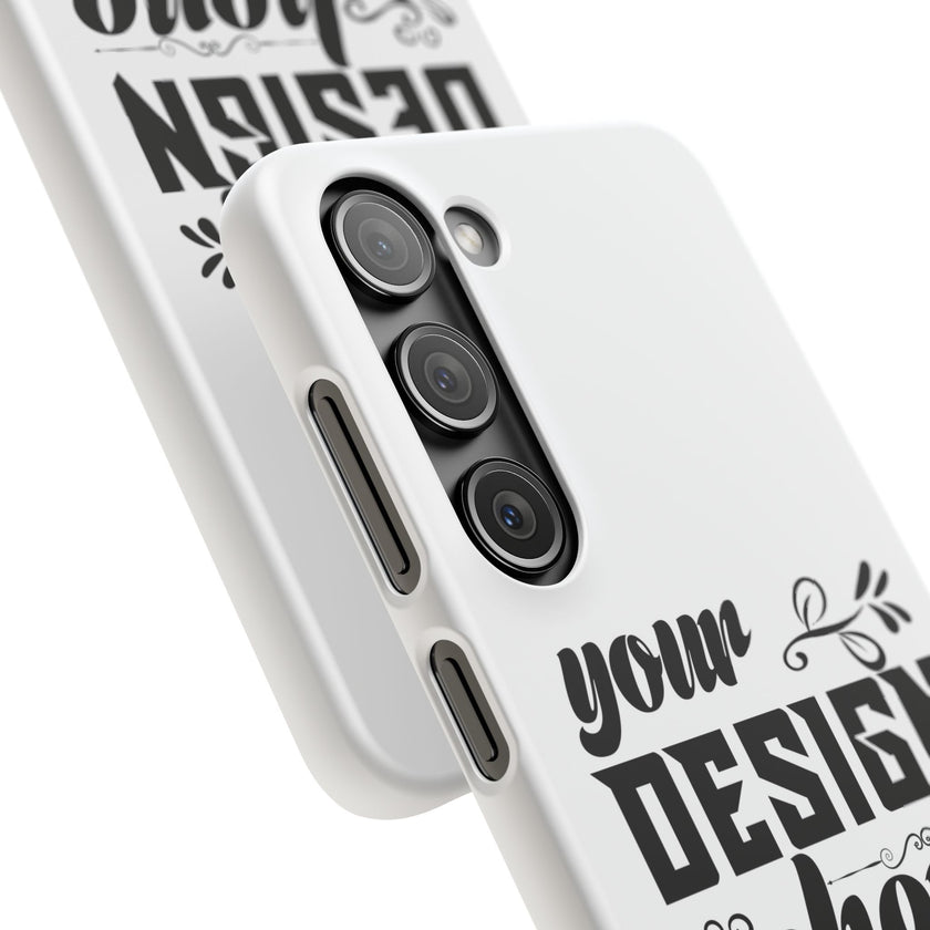 Customizable Snap Phone Case Slim Lightweight Polycarbonate Gloss Or Matte
