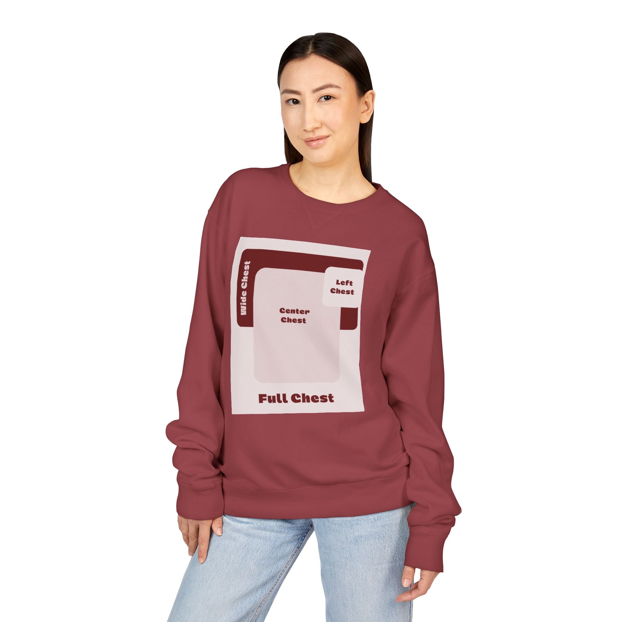 Customizable Hanes GDH400 Unisex Garment Dyed Crewneck Sweatshirt