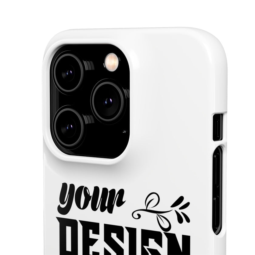 Customizable Snap Phone Case Slim Lightweight Polycarbonate Gloss Or Matte
