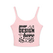 Customizable Bella+Canvas 1012 Womens Spaghetti Strap Tank Top Mid Length Fit