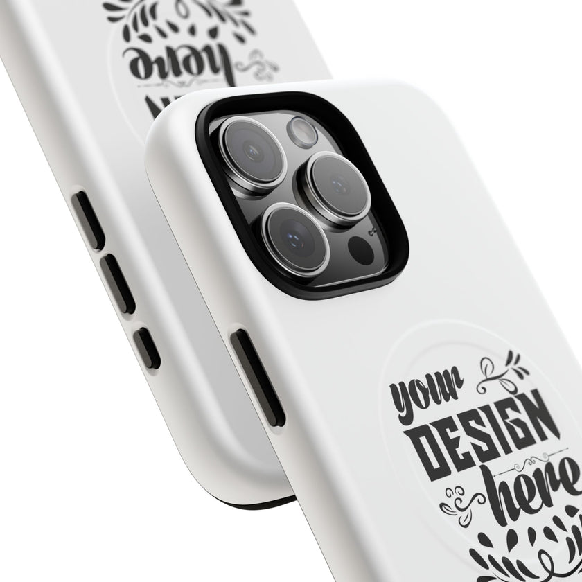 Customizable Tough Magnetic Phone Case Dual Layer Polycarbonate TPU Liner