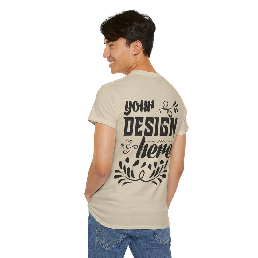 Customizable Gildan 5000 Unisex Heavy Cotton T-Shirt Classic Fit