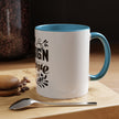 Customizable Accent Coffee Mug 11oz and 15oz Colored Interior Handle