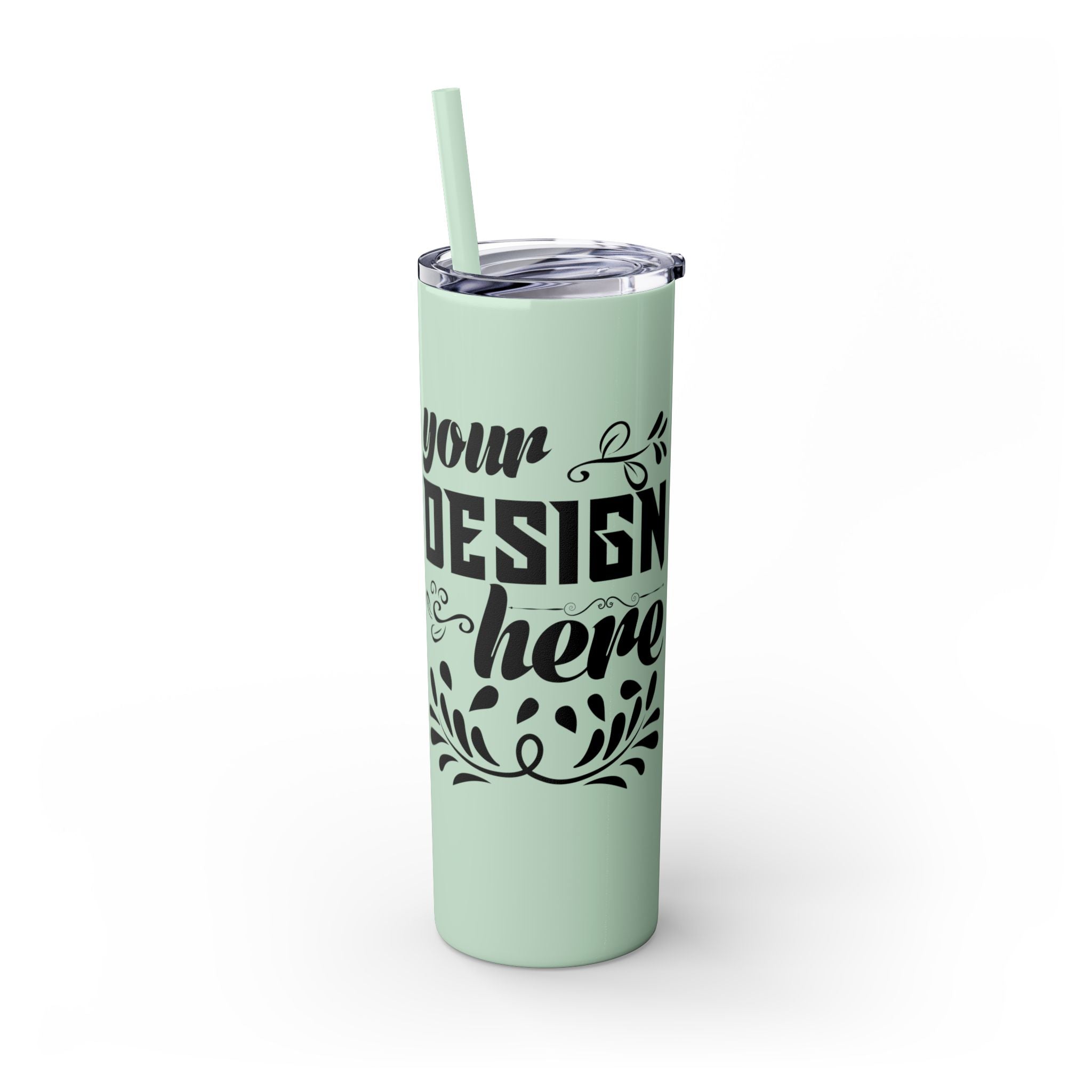 Customizable Maars 20oz Skinny Tumbler with Straw Stainless Steel