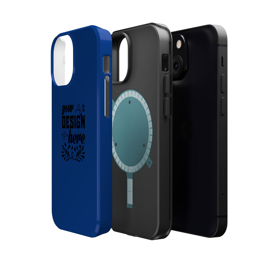 Customizable Magnetic Impact Resistant Phone Case Dual Layer Full Wrap