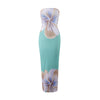Nameria Strapless Floral Print Long Dress Tube Top Backless
