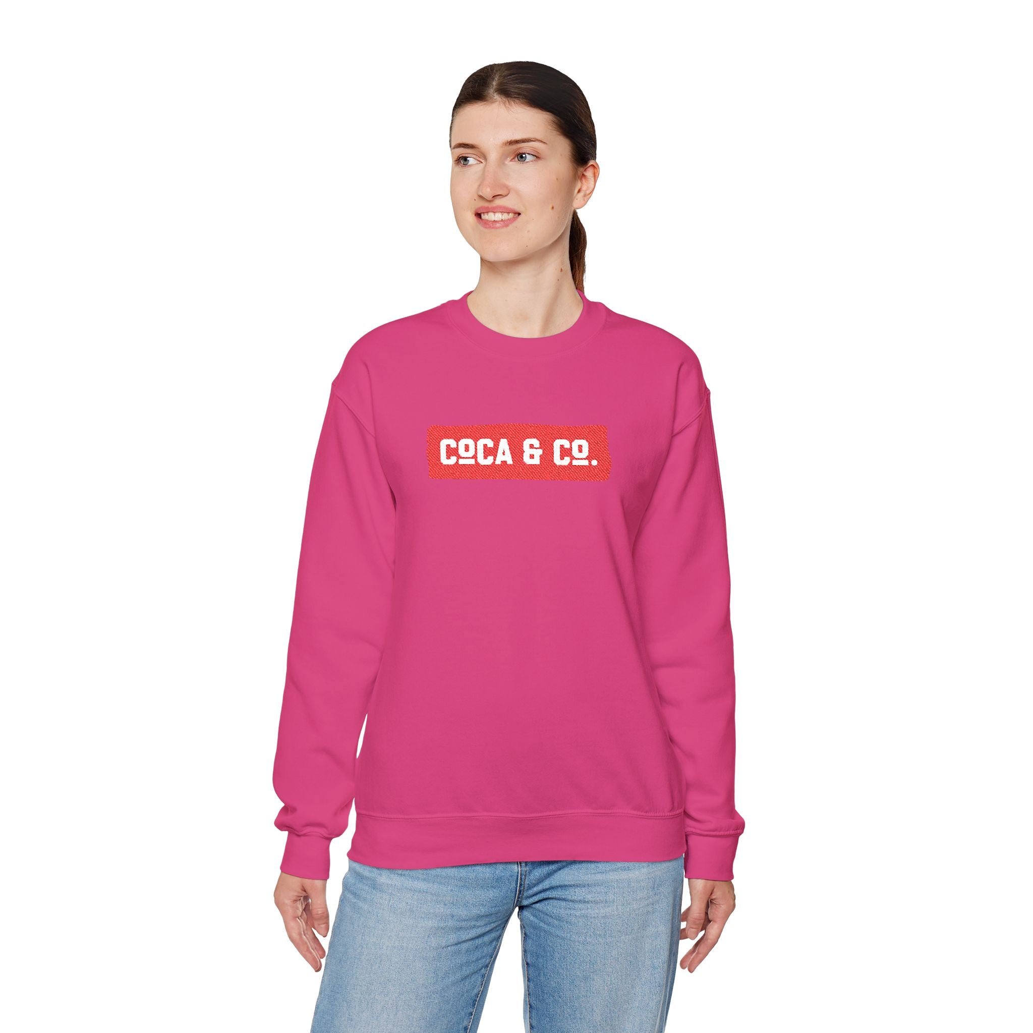 Gildan 18000 Unisex Crewneck Sweatshirt | Coca & Co Embroidery