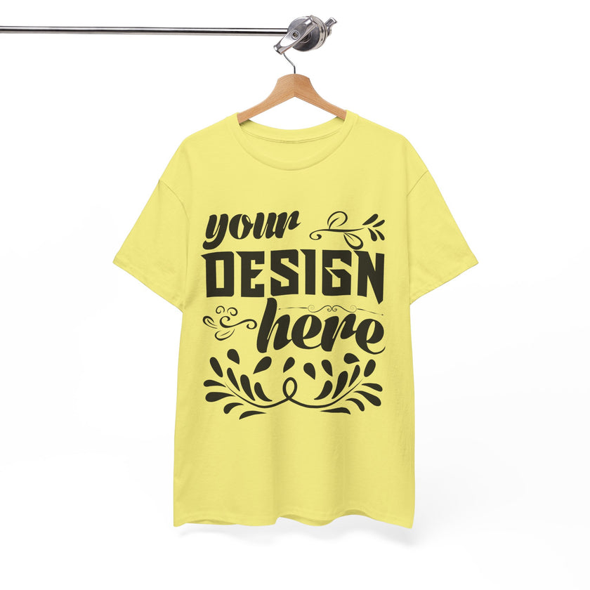 Customizable Gildan 5000 Unisex Heavy Cotton T-Shirt Classic Fit