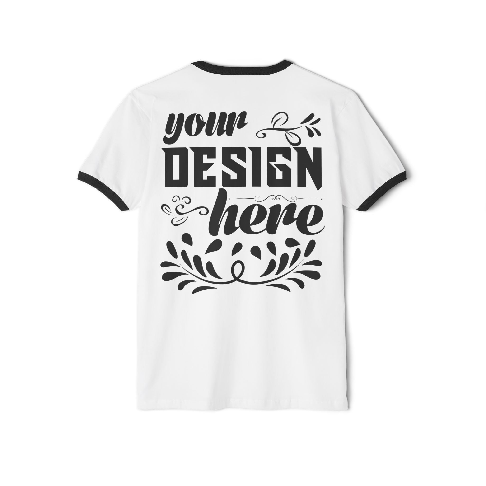 Customizable Next Level 3604 Unisex Cotton Ringer T-Shirt Classic