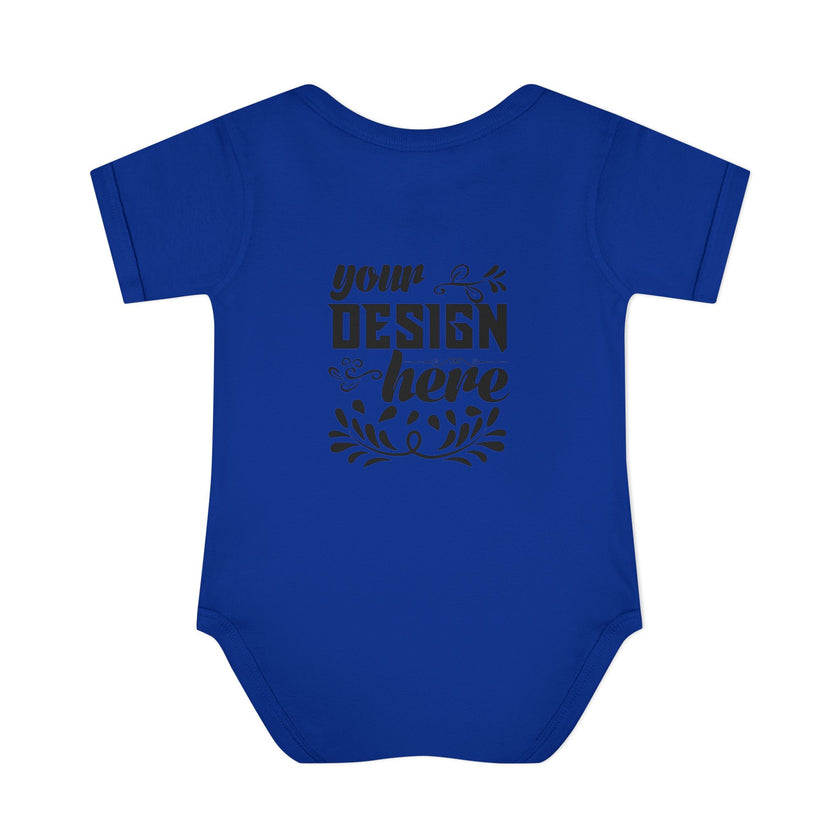 Customizable Infant Baby Rib Bodysuit Rabbit Skins 4400 Unisex