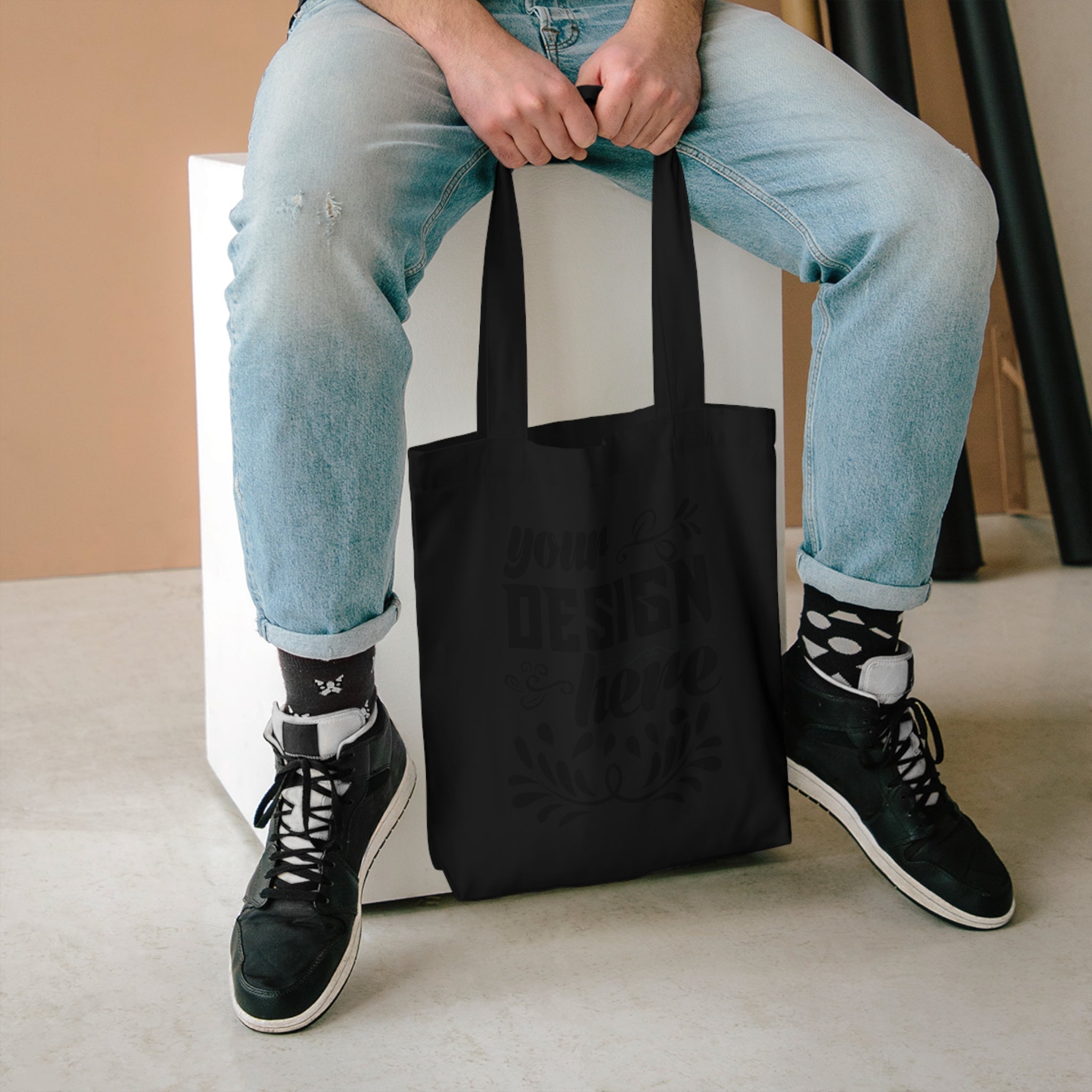 Customizable AS Colour 1001 Cotton Canvas Tote Bag Reinforced Straps