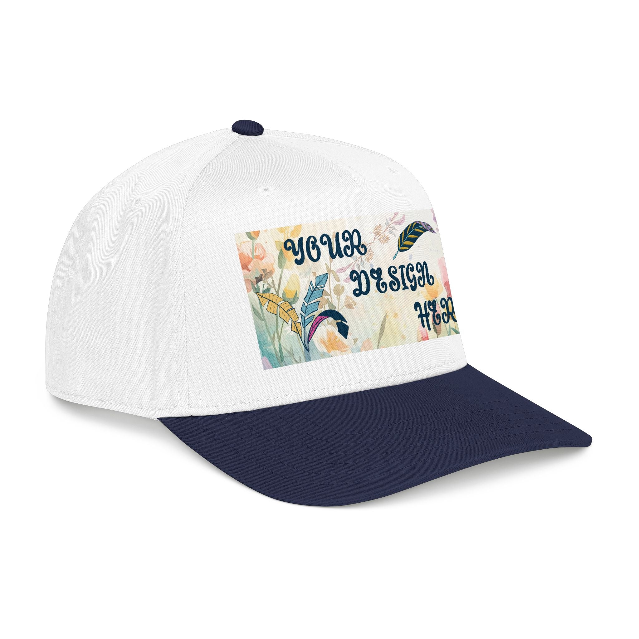 Customizable OTTO 31-069 Mid Profile 5 Panel Baseball Cap