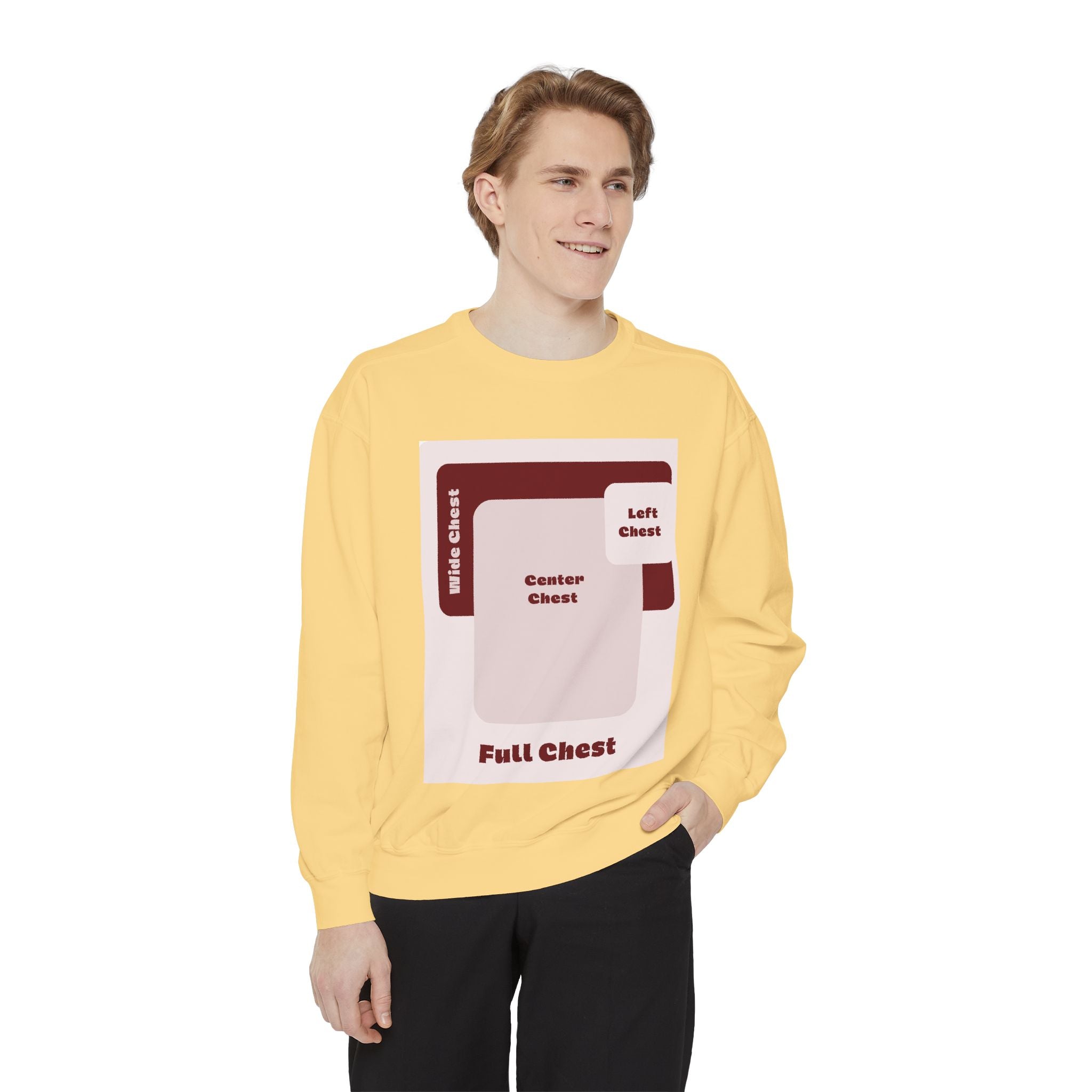 Customizable Comfort Colors 1566 Unisex Garment Dyed Sweatshirt DTG Custom Design