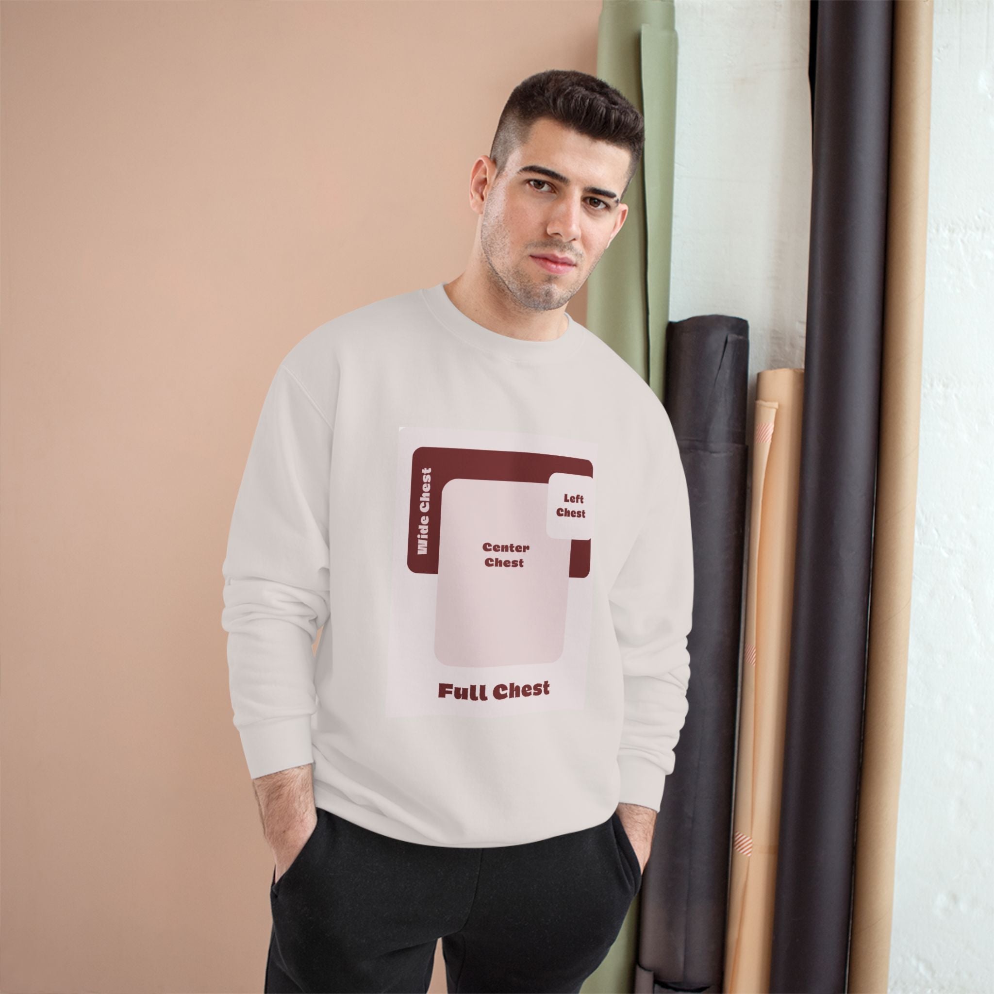 Customizable Champion S600 Crewneck Sweatshirt DTG Print