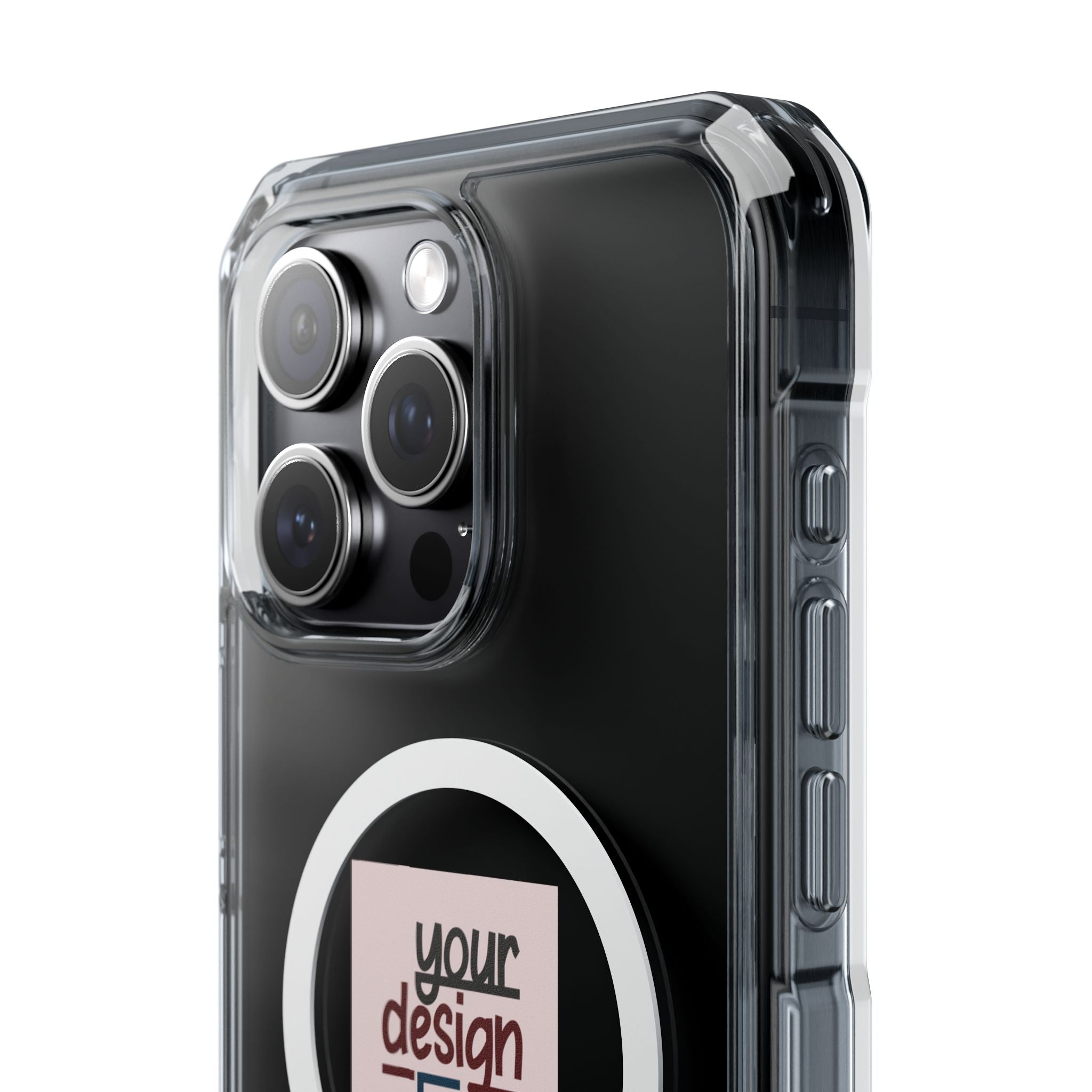Customizable Magnetic Clear Impact Case With Air Cushioned Bumper Corners