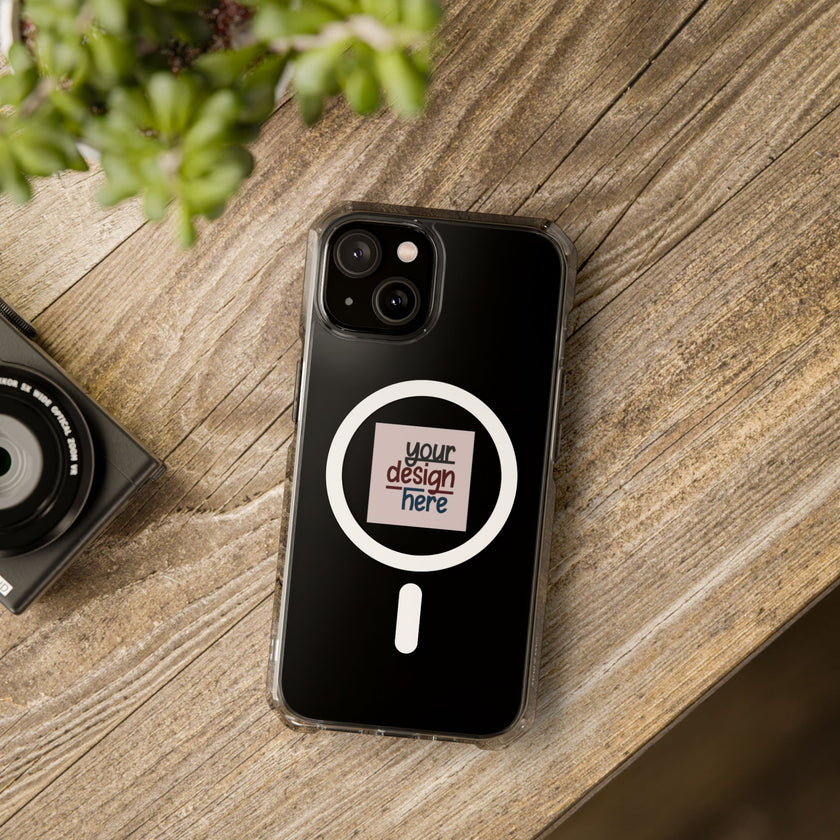 Customizable Magnetic Clear Impact Case With Air Cushioned Bumper Corners