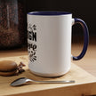 Customizable Accent Coffee Mug 11oz and 15oz Colored Interior Handle