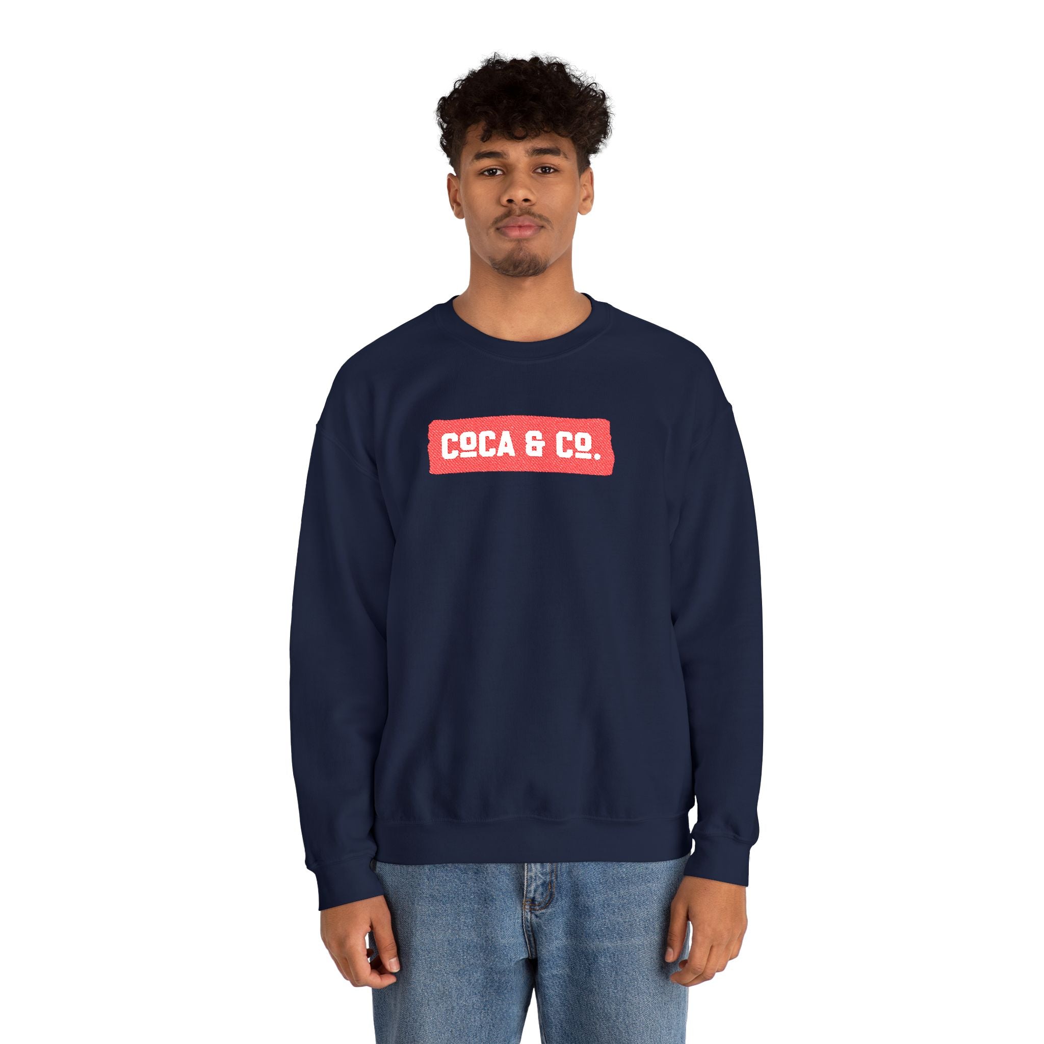 Gildan 18000 Unisex Crewneck Sweatshirt | Coca & Co Embroidery