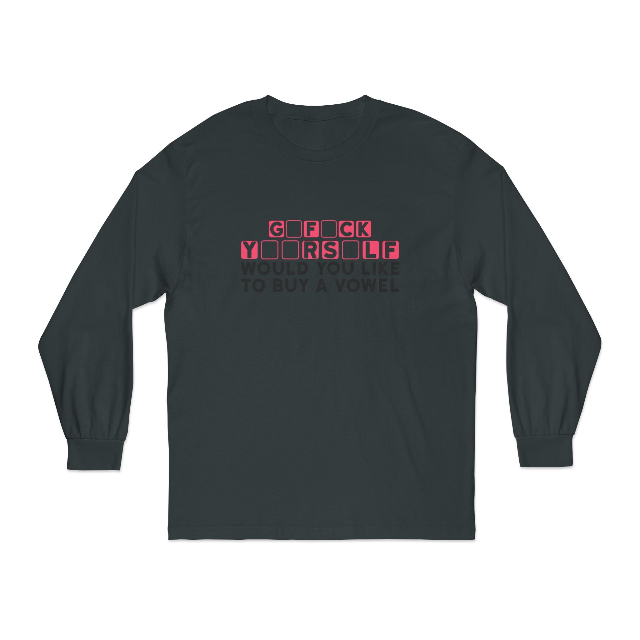 American Apparel 1304 Unisex Long Sleeve T-Shirt Buy a Vowel Graphic Print