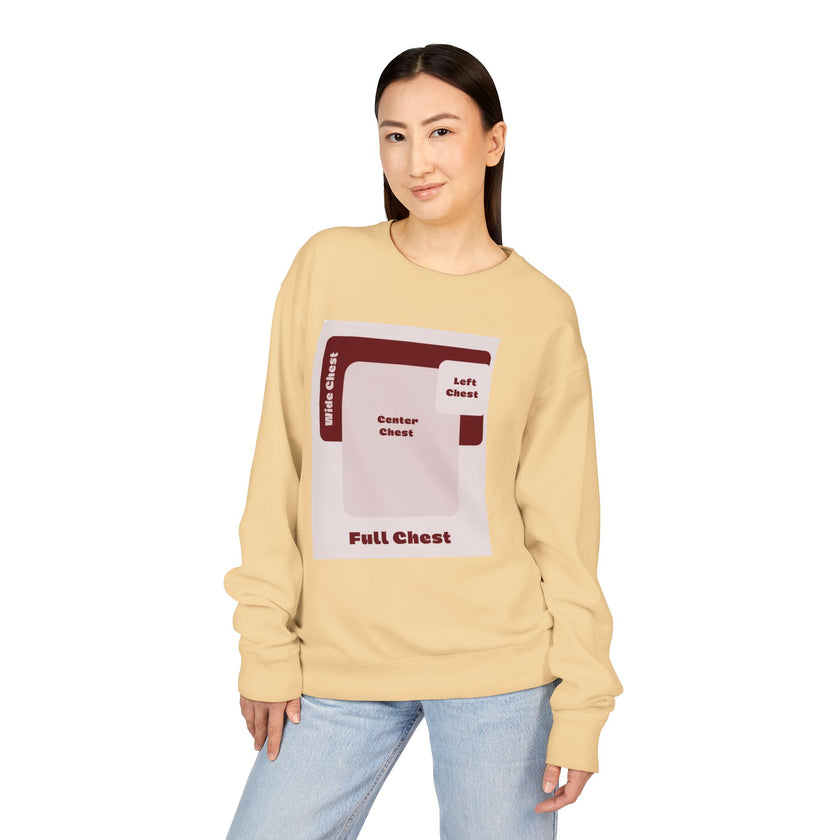 Customizable Hanes GDH400 Unisex Garment Dyed Crewneck Sweatshirt
