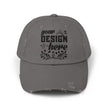 Customizable District DT600 Distressed Cotton Cap for Personalized Style