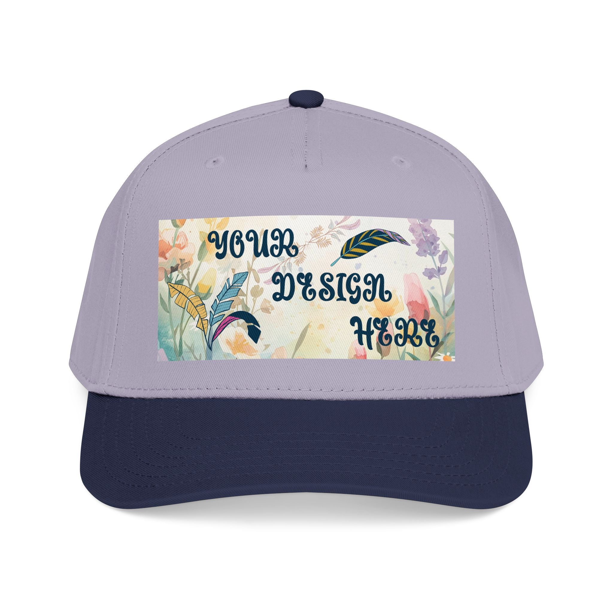 Customizable OTTO 31-069 Mid Profile 5 Panel Baseball Cap