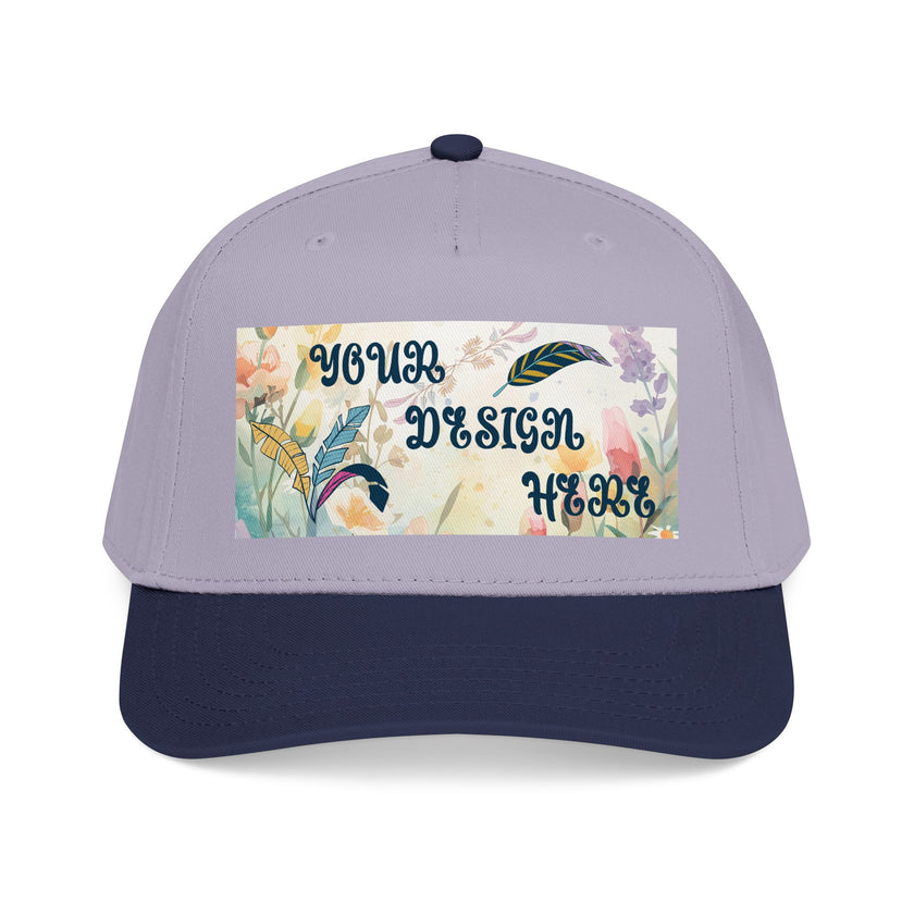 Customizable OTTO 31-069 Mid Profile 5 Panel Baseball Cap