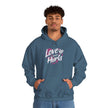 Gildan 18500 Unisex  Hooded Sweatshirt | Love Never Hurts Graphic Print
