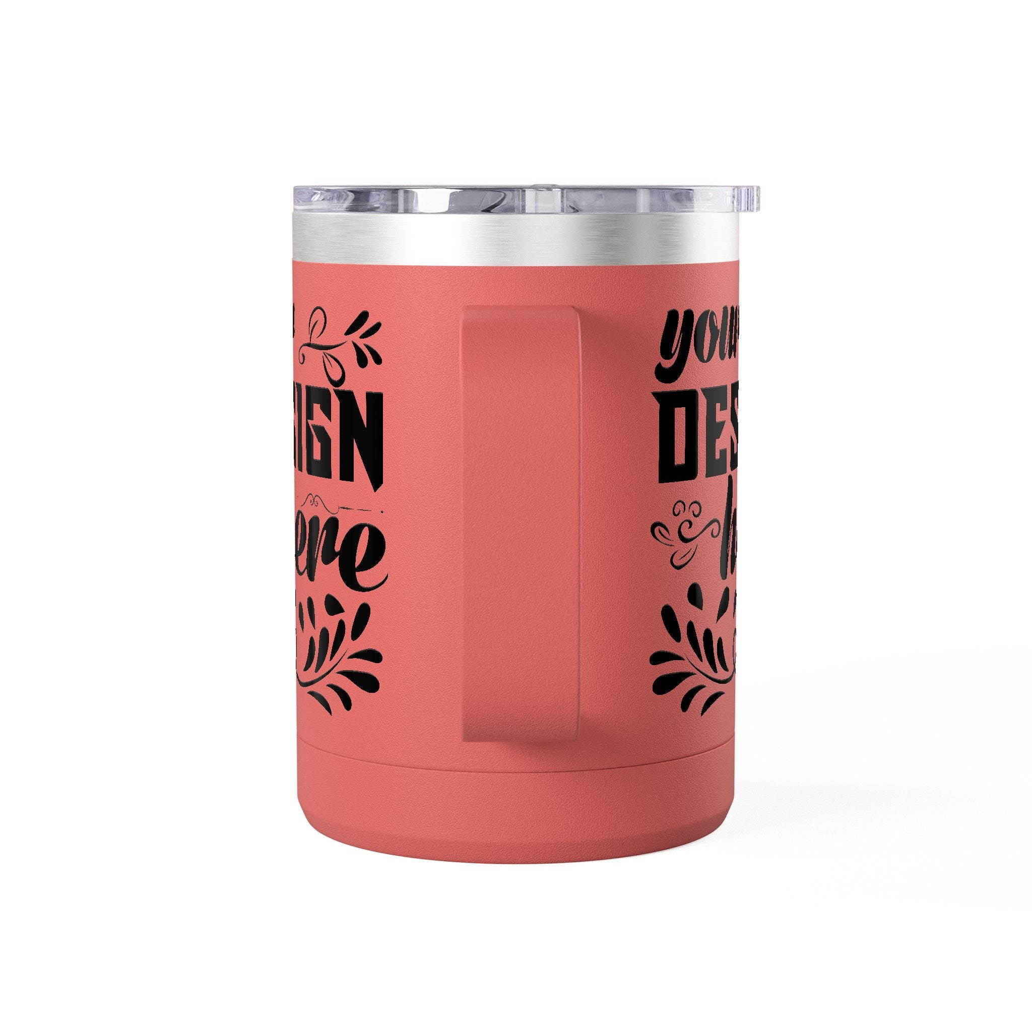 Customizable Polar Camel 15oz Stainless Steel Coffee Mug Tumbler Lid