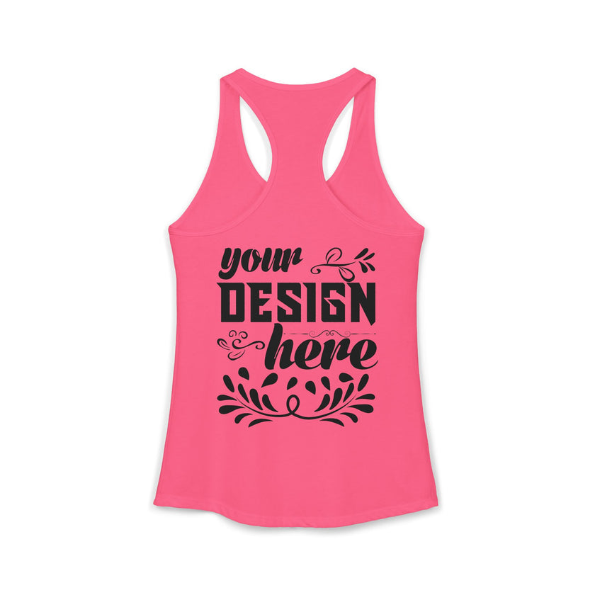 Customizable Next Level 1533 Womens Ideal Racerback Tank