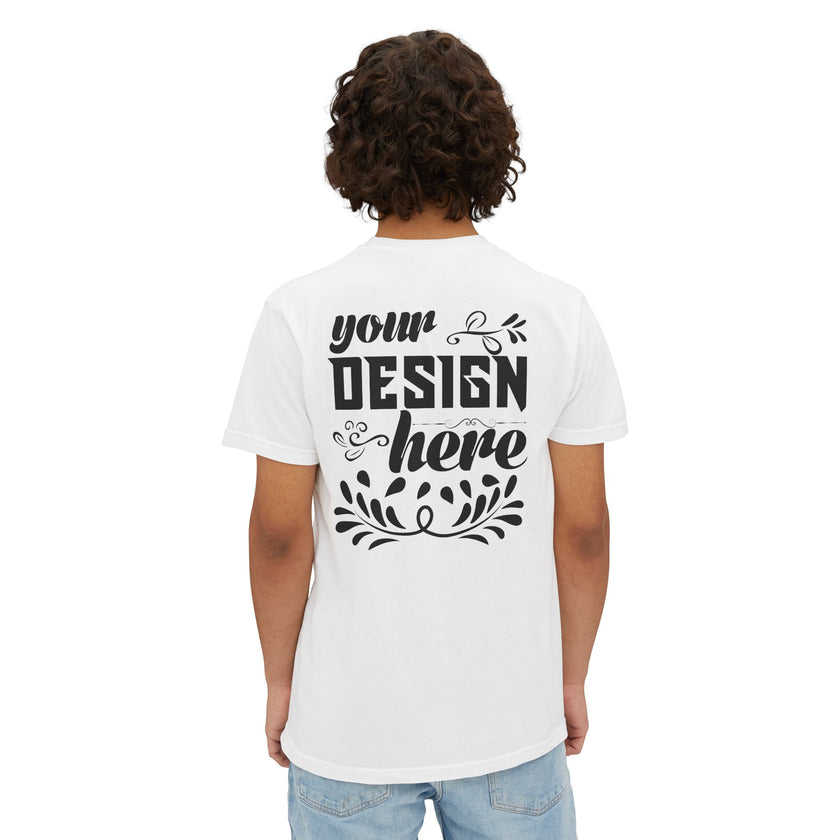 Customizable Comfort Colors 6030 Unisex Garment Dyed Pocket T-Shirt