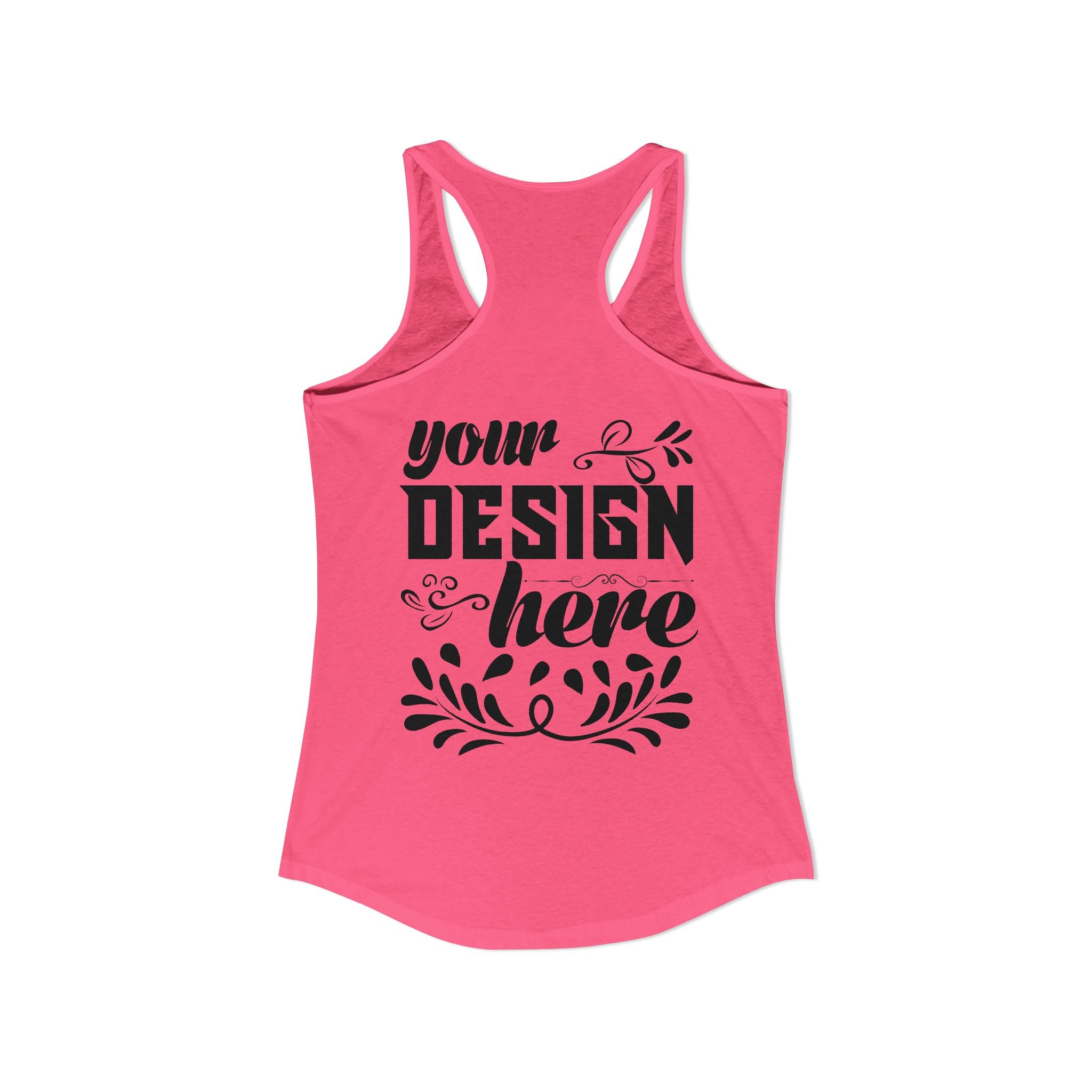 Customizable Next Level 1533 Womens Ideal Racerback Tank