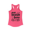 Customizable Next Level 1533 Womens Ideal Racerback Tank