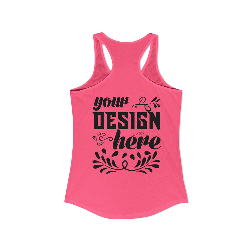 Customizable Next Level 1533 Womens Ideal Racerback Tank