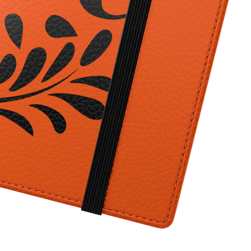Customizable Flip Folio Phone Case With Card Slots Stand And Elastic Strap
