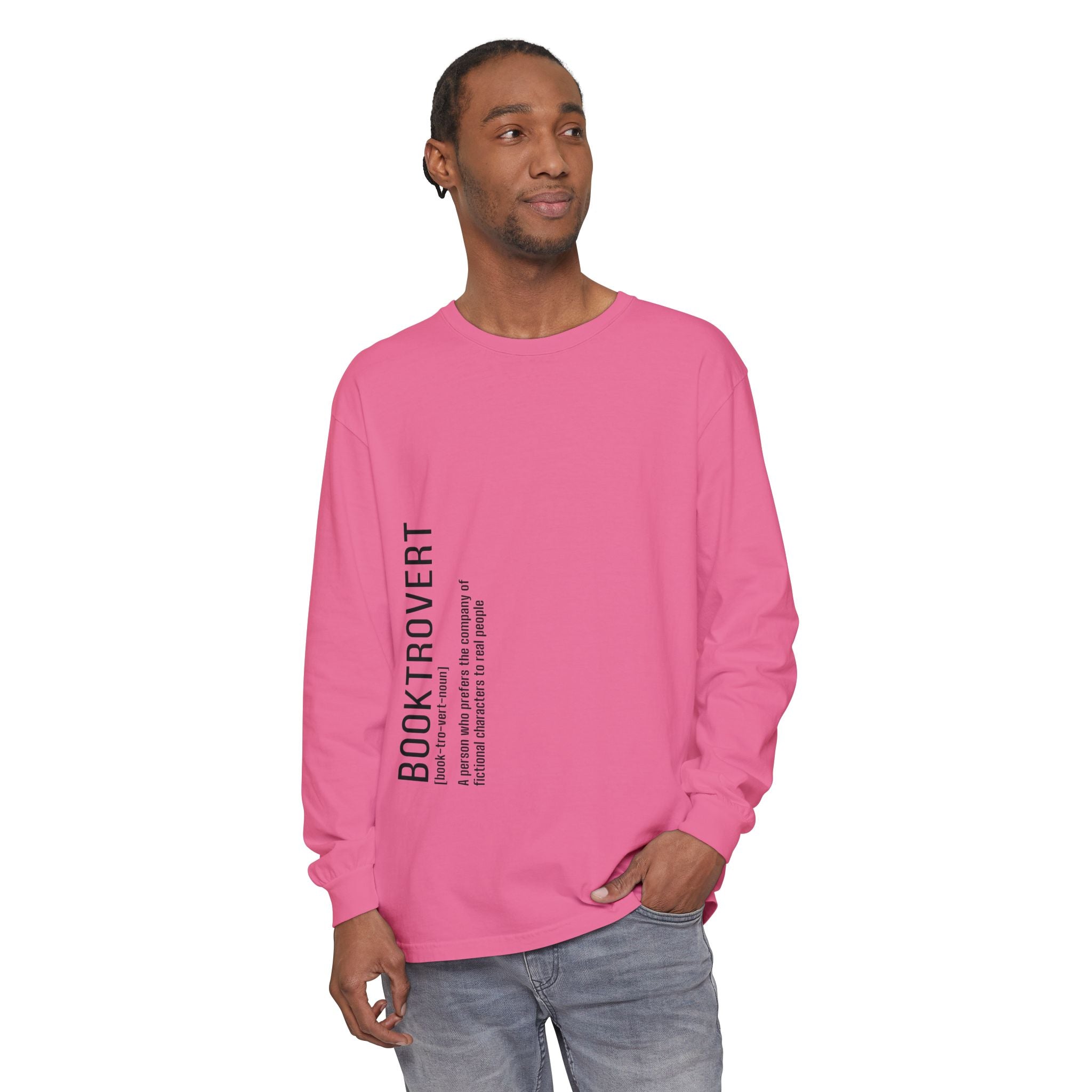 Comfort Colors 6014 Unisex  Long Sleeve T-Shirt | Booktrovert Graphic Print