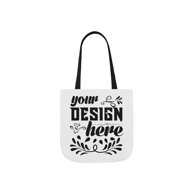 Customizable Canvas Tote Bag With 5 Color Strap Options All Over Print