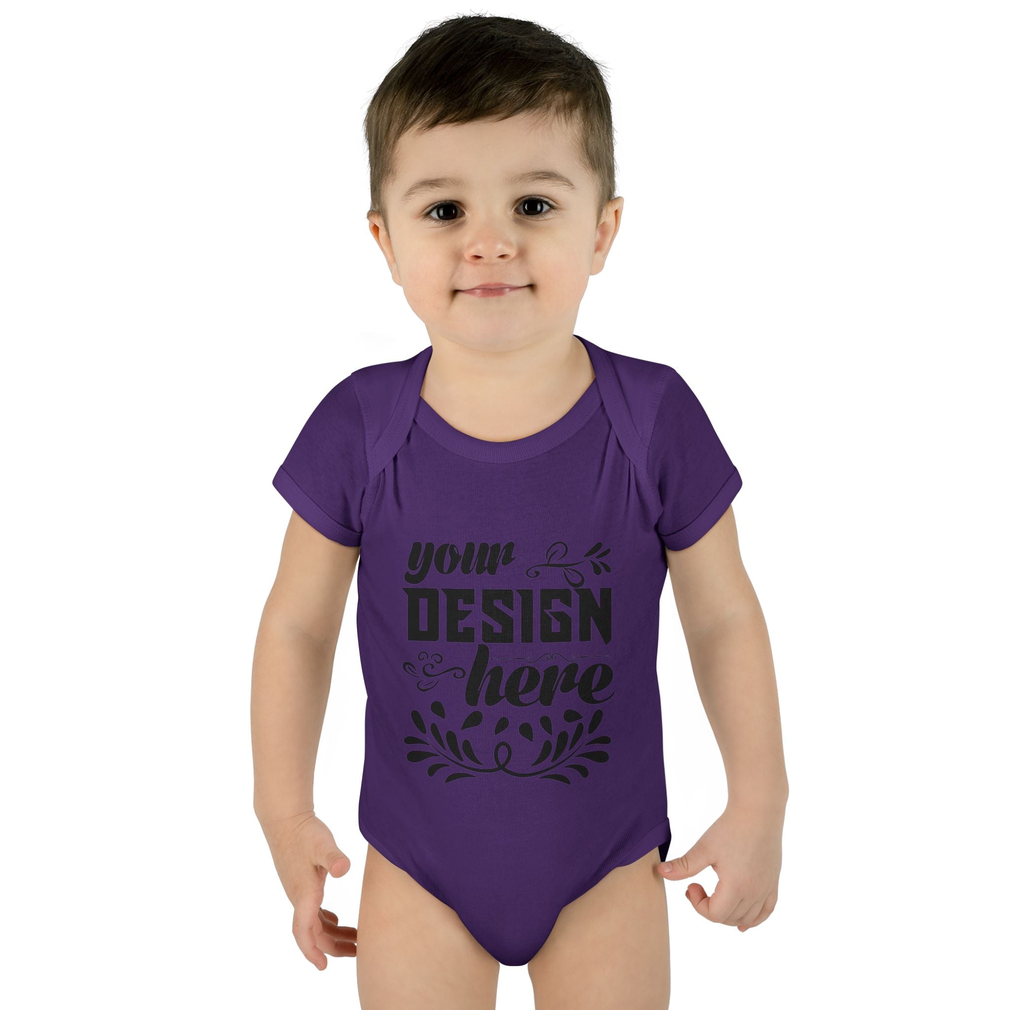 Customizable Infant Baby Rib Bodysuit Rabbit Skins 4400 Unisex
